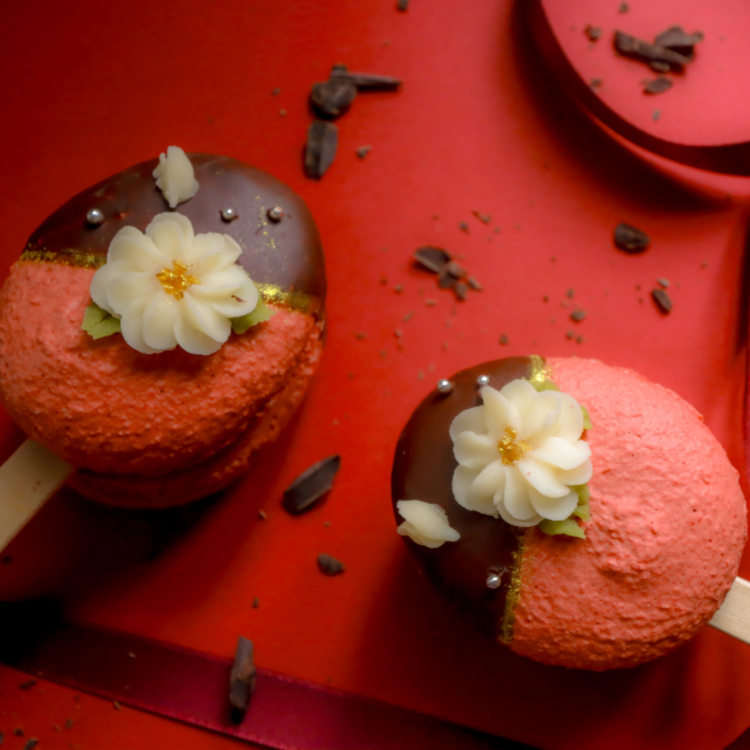 【期間限定】【棒付きマカロン】いろはのマカロン〜赤〜(あか)