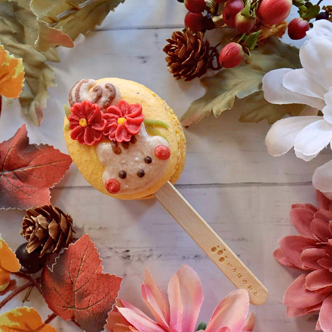 【期間限定】【棒付きマカロン】いろはのマカロン〜茜〜(あかね)