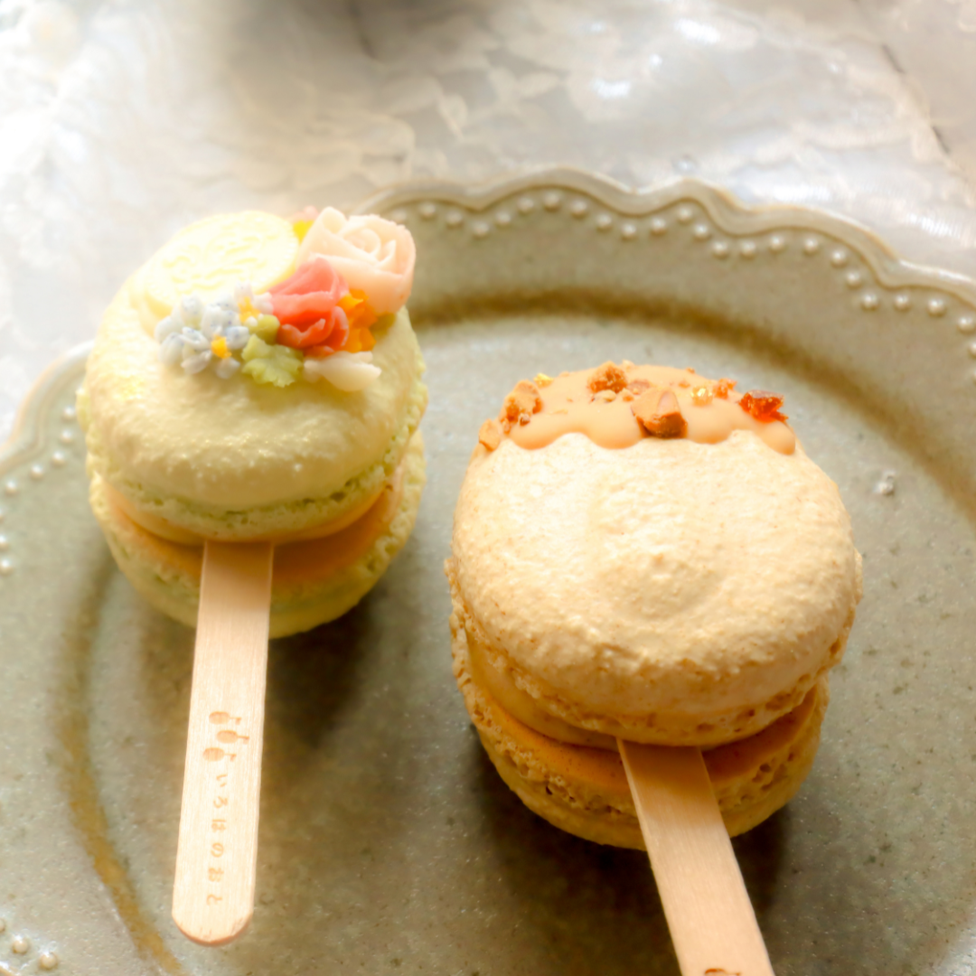 【期間限定】【棒付きマカロン】いろはのマカロン〜青〜（あお）