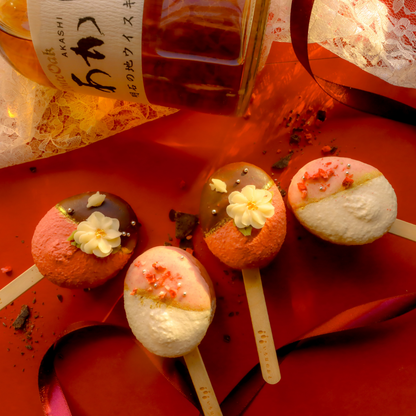 【期間限定】【棒付きマカロン】いろはのマカロン〜赤〜（あか）