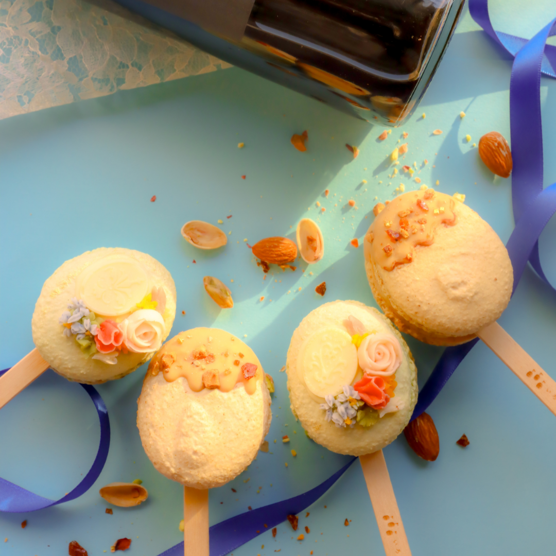 【期間限定】【棒付きマカロン】いろはのマカロン〜青〜（あお）