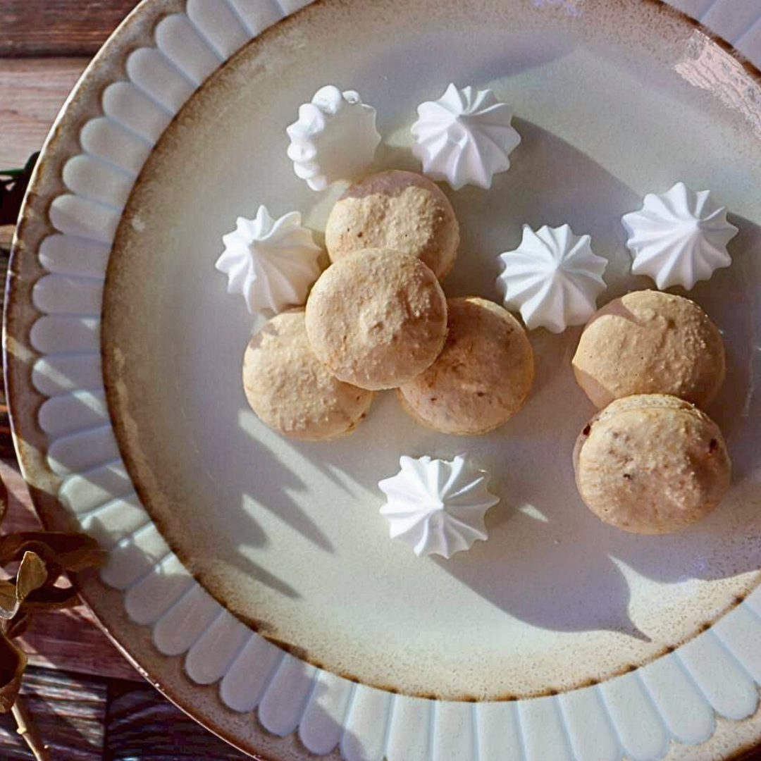【ひとくちでふわっとカフェ気分☕】カフェぽー（メレンゲ＆コーヒーマカロンポー）