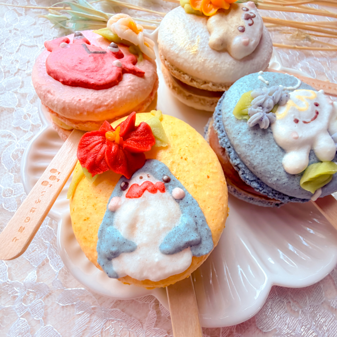 まろんまろん様　カリカ浴　10袋セット 神戸・明石】夏限定マカロンギフト｜いろはのマカロン〜波〜（なみ）4
