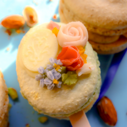 【期間限定】【棒付きマカロン】いろはのマカロン〜青〜（あお）