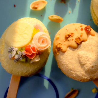 【期間限定】【棒付きマカロン】いろはのマカロン〜青〜（あお）